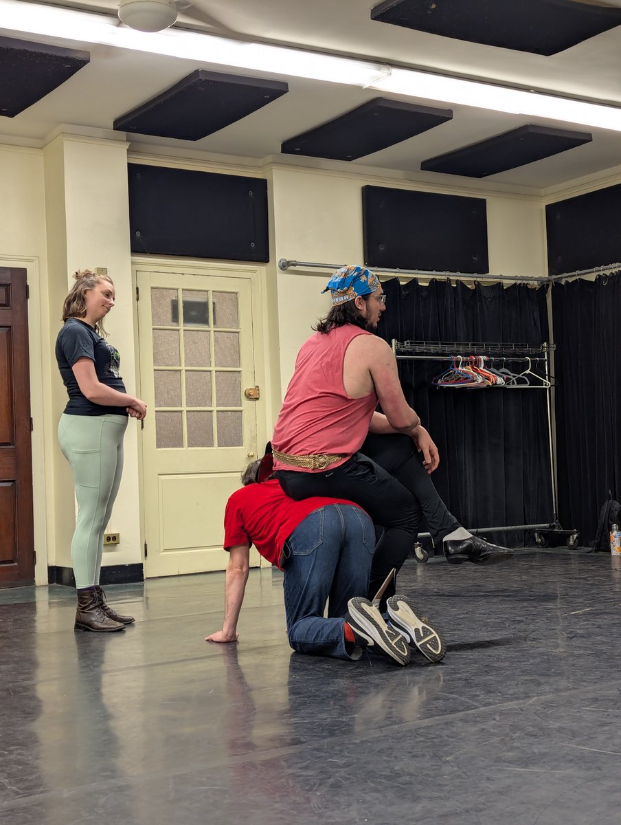 artyzanal's tweet image. Typical rehearsal shenanigans