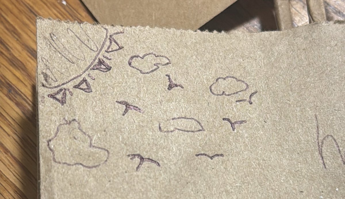 we really used to be out here drawing tiny iud’s calling them birds