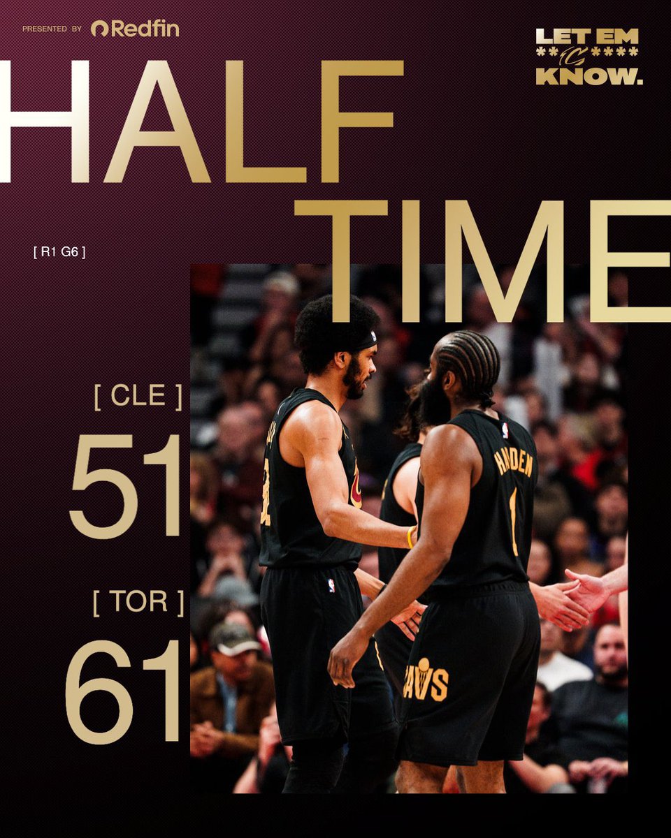 CLEsportsTalk's tweet image. Halftime: #Cavs will have to make a big comeback to win.
