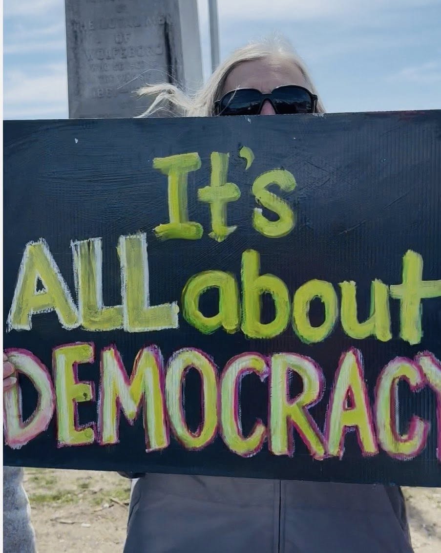 WolfeTuft4Dems's tweet image. On May 2, people from the Wolfeboro area will peacefully gather on Pickering Corner from noon to 1 p.m. This is a nonpartisan event. Whoever shows up at these weekly protests does so because they feel compelled to protest actions by the current administration. #FirstAmendment