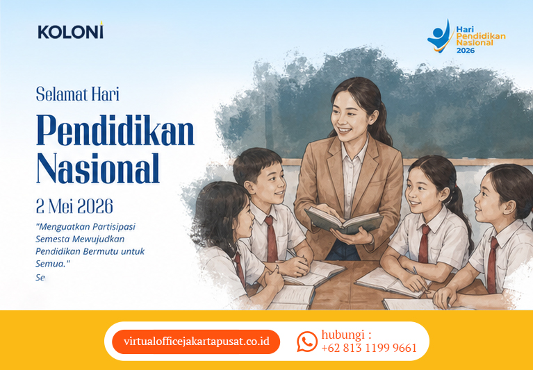 KoloniOffice's tweet photo. 2 Mei 2026 – Hari Pendidikan Nasional.

Pendidikan adalah kunci untuk membuka peluang dan harapan. Bersama, kita wujudkan generasi yang cerdas, berkarakter, dan siap menghadapi dunia.

#hardiknas2026 #haripendidikannasional #pendidikanindonesia #generasibangsa #sekolah #belajar https://t.co/HurCdGeP9U