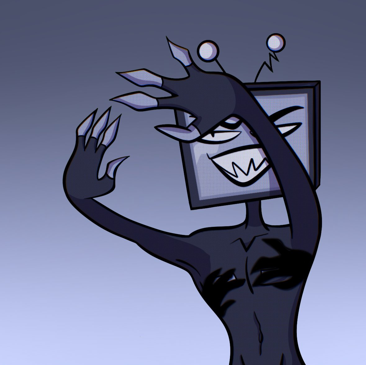 Glass_Demon25's tweet image. Vox’s turn doing the hand shadow art trend ⚡️

#HazbinHotel #fanart #Vox