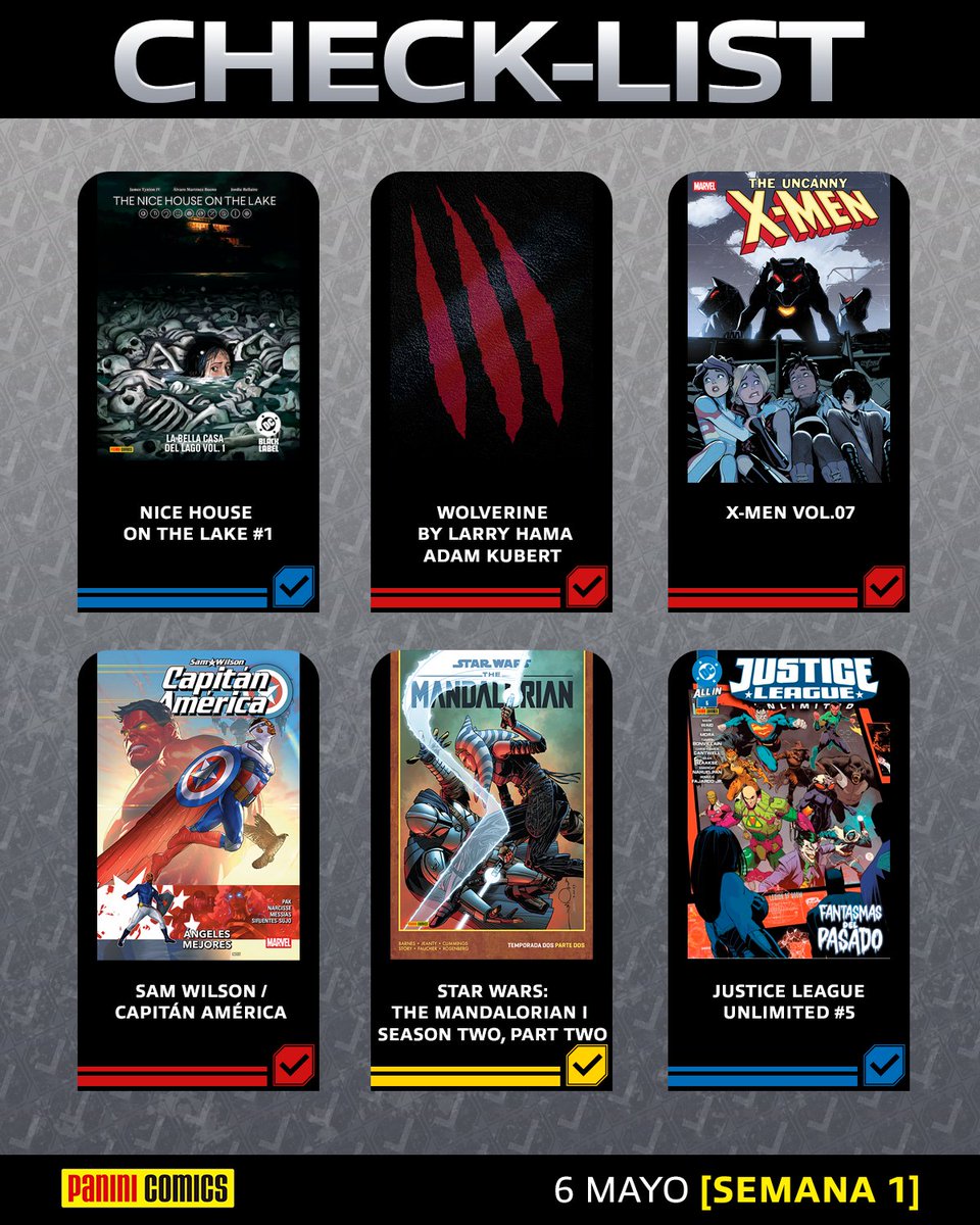 PaniniComicsMx's tweet photo. La espera ha terminado! 💥

La Check-List de la primera semana de mayo ya está aquí. Prepara tus estanterías y no dejes que se te escape ninguna novedad. 📚🔥 https://t.co/Kps8xHPhGc