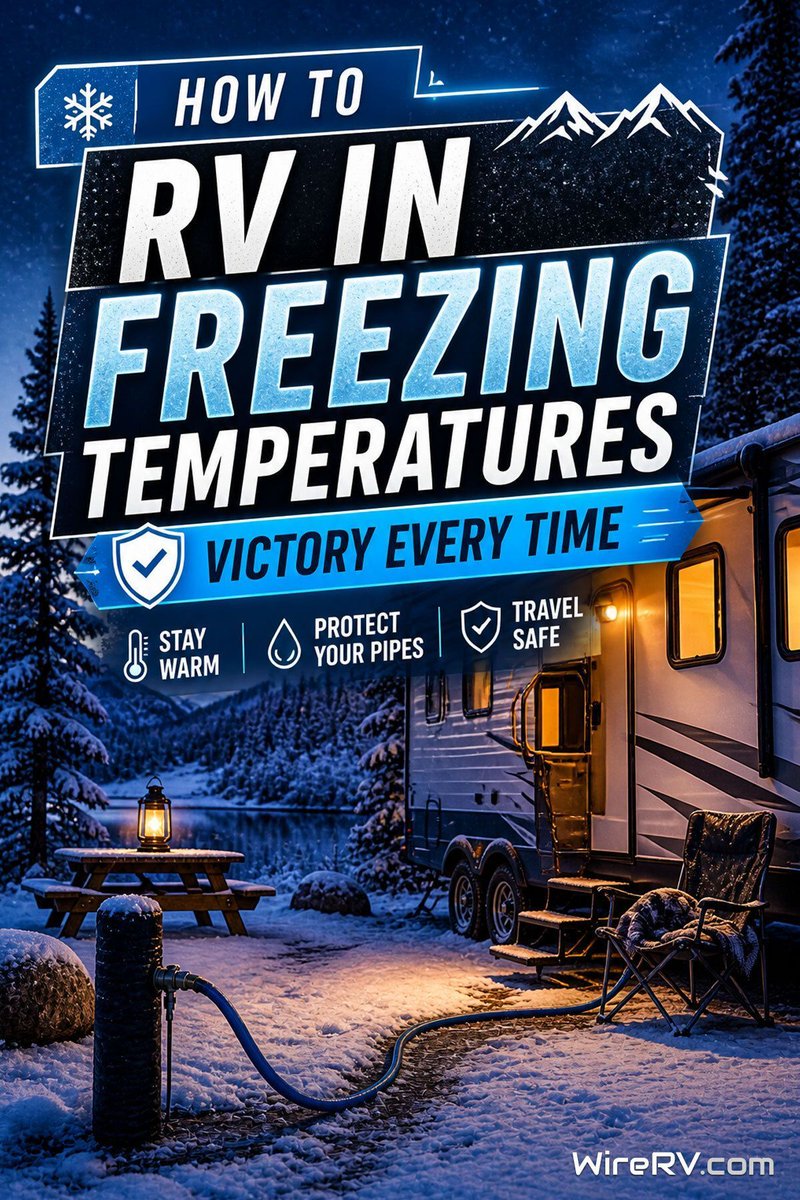 WireRV's tweet image. Freezing temps can destroy an RV setup fast

Pipes, tanks, and batteries all take a hit without the right prep

Here’s how to stay warm and avoid costly damage 👇
wirerv.com/rv-in-freezing…

#RVLife #WinterCamping #RVTips #RVTravel