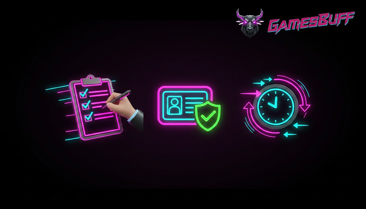 GamesBuff_Bet's tweet photo. GamesBuff now makes KYC quick and painless ✅
Verify once, play freely — we keep it simple on purpose.

#GamesBuff #KYC #PlatformUpdate https://t.co/JX6CUCKsnw