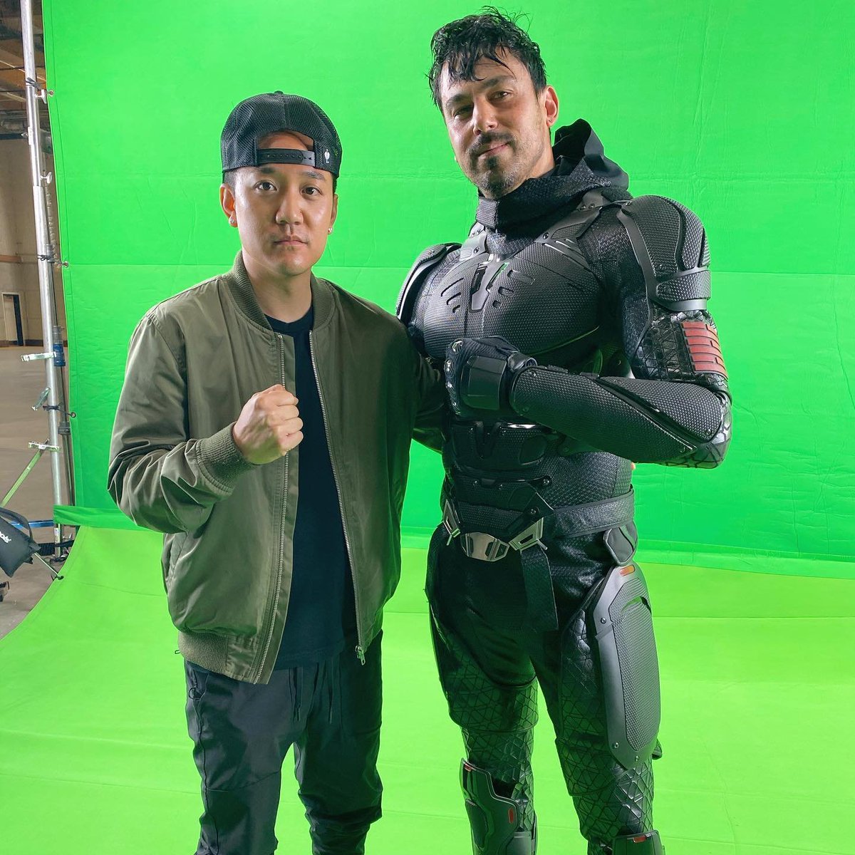 NebsGoodTakes's tweet image. found these rare images of the Snake Eyes suit from the film Snake Eyes (2021) that gets worn for exactly 22 seconds
