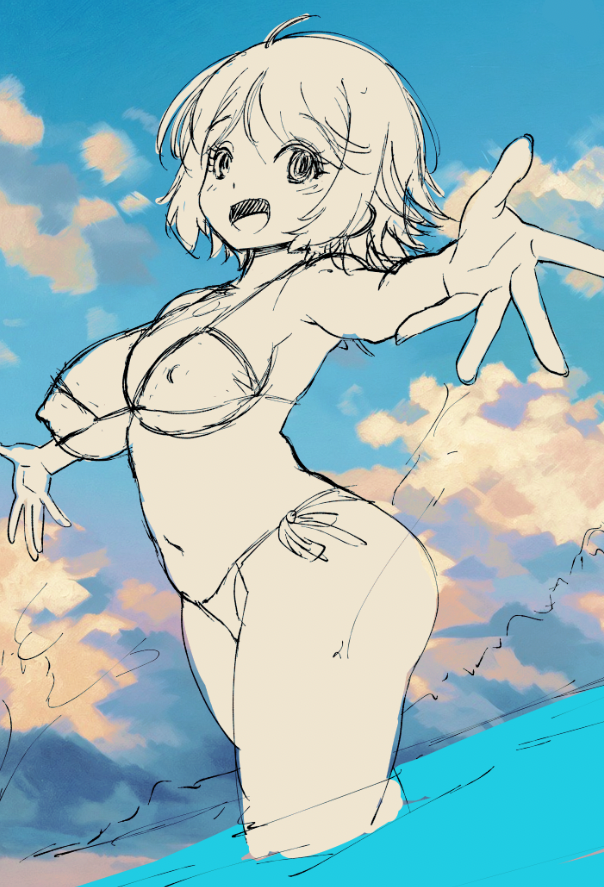 FANBOXの限定絵描いてる途中。今やってるネーム次第で今晩アップかどうか決まる。よかったら支援してね過去絵も見れるので。 https://t.co/Yh4nR3W1dN 