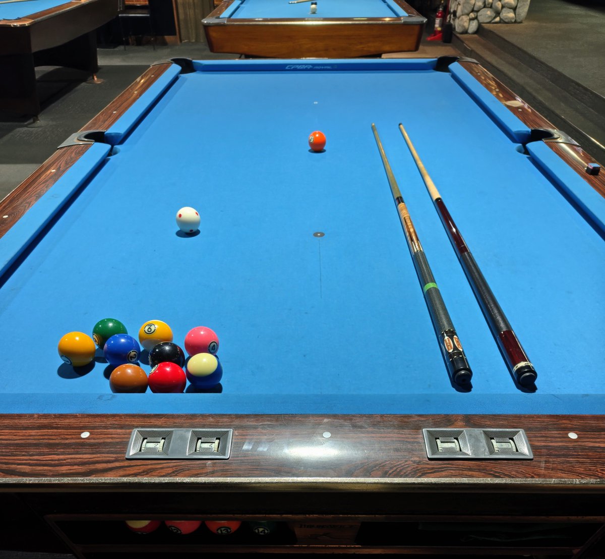 🎱朝練に来ました。