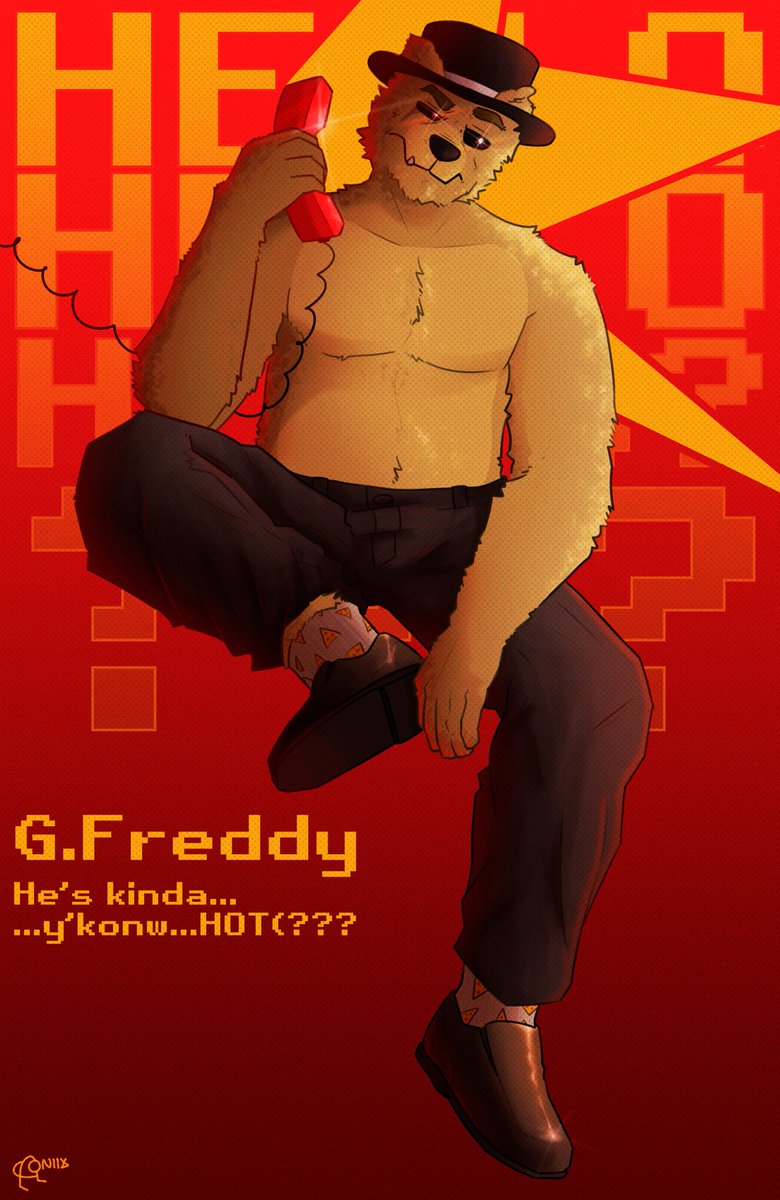 Oniix_950's tweet photo. shirtless version bc I'm a little too funny >:3c

#fnaf #furry https://t.co/f9w1Lo8GJd