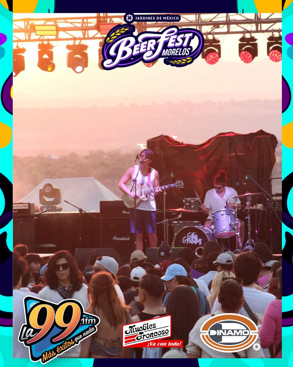DiariodeMorelos's tweet photo. Los Blenders ya están listos en el escenario del Beer Fest 2026 en Jardines de México 🌿🔥
#BeerFest2026 #LosBlenders #La99 #JardinesDeMéxico https://t.co/8TjW9TYg9E