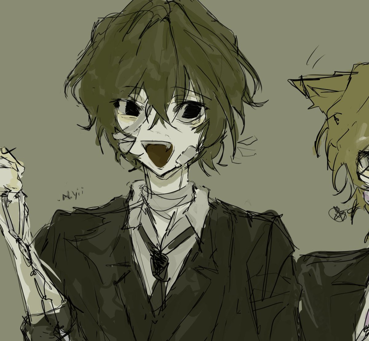 _N_gi's tweet image. Jsjdjs no se por que gusto el sketch. #bungoustraydogs #fanart