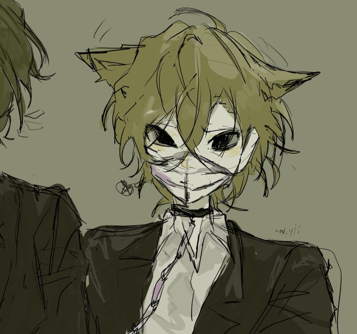 _N_gi's tweet image. Jsjdjs no se por que gusto el sketch. #bungoustraydogs #fanart