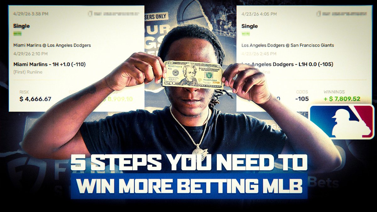 FlexxGambletoo's tweet image. 5 STEPS YOU NEED TO FOLLOW TO BE MORE SUCCESSFUL BETTING MLB 💎

LINK BELOW⬇️⬇️⬇️

#Gambling𝕏  #gamblingx #gamblingtwitter #sportsbetting 

youtu.be/cWj_ycqThpM?si…
