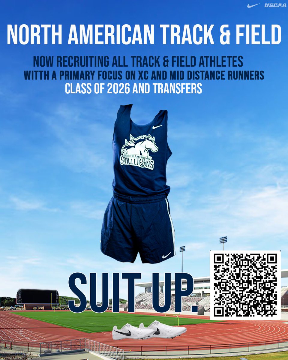 NAU_Athletics's tweet image. Come be part of something special in Houston. 🏃‍♂️
Were building a Track &amp;amp; XC squad &amp;amp; searching for true diamonds in the rough💎 —athletes w/ grit, heart, &amp;amp; something to prove.
Roster spots are filling fast, so dont wait on your shot.
Scan the QR code.

#Track #CrossCountry #UpNext