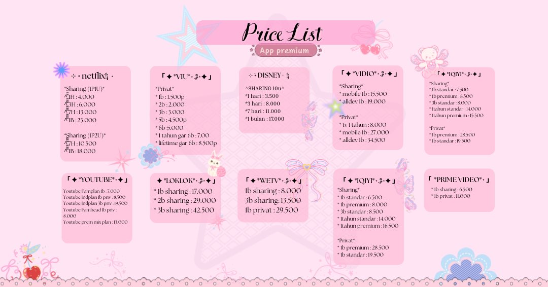 Riistoree__'s tweet photo. WTS APK PREMIUM MURAH AND GARANSI‼️
upgrade your life with premium apps 𐙚

꒰ ready stock ꒱
🎀 netflix, spotify, canva, &amp; more!
🎀 full garansi &amp; anti-hold
🎀 proses secepat kilat

Order/tanya2? link on bio yaw ૮꒰ ˶• ༝ •˶꒱ა

#zonauang #wts https://t.co/sOHnqDJYqv