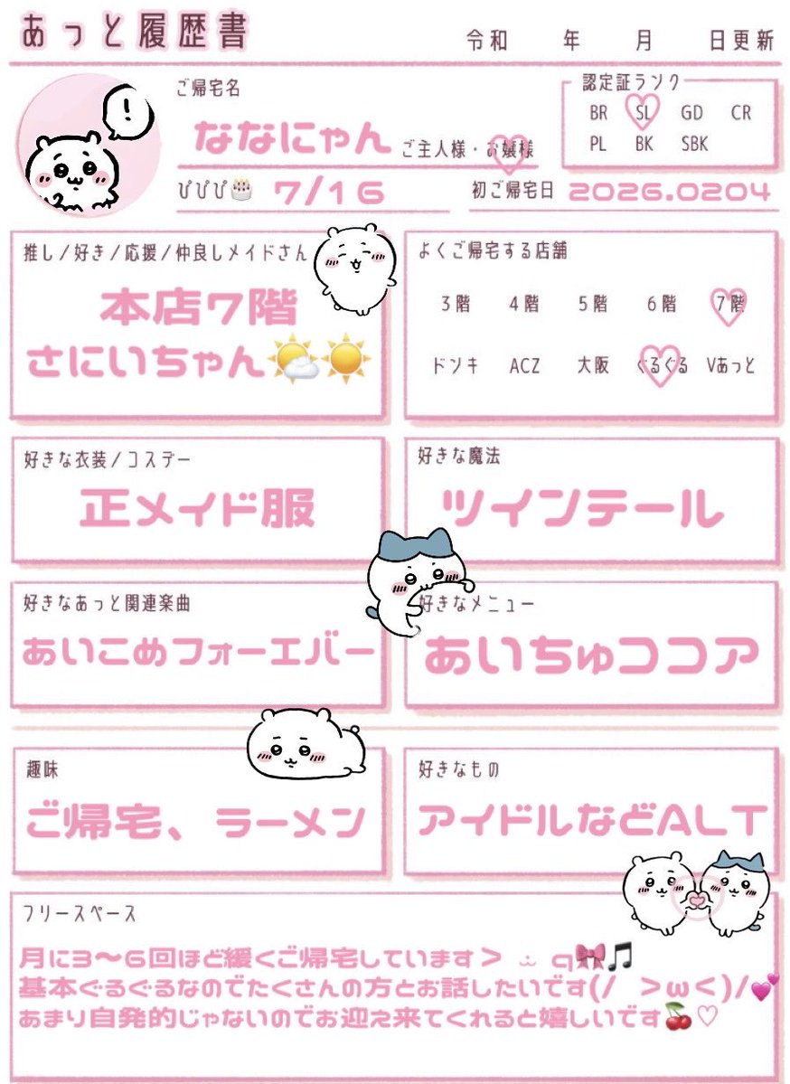 ななにゃん♥ tweet media