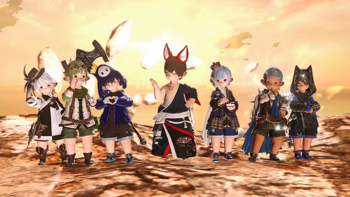 Nap_Len's tweet image. #おはララ 〜！
サードウォークみんなで行った時の！

#FF14  #Lalafell #ララフェル #ララオス #オスララ