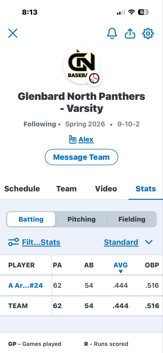 after5engineer's tweet photo. Alex Arens 2026 primary position pitcher throwing 70 percent strikes pitched his 3rd full game this year with a win and 101 pitches for 7 innings. To top off the week today on Friday he hit his second home run of year https://t.co/ejfTNl6j96