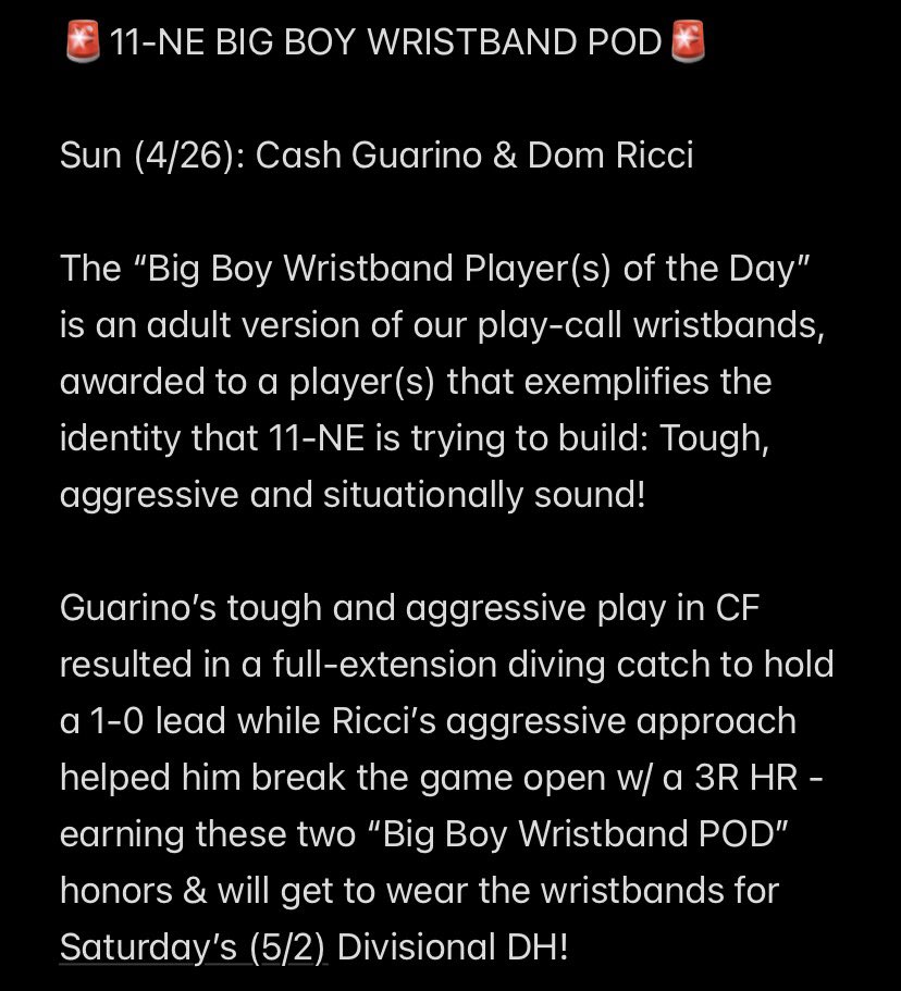coachjoeedge's tweet photo. 🚨11-NE Big Boy Wristband POD🚨
From: Sun (4/26) Championship
@GBG_Hawks https://t.co/D17qkiIVqq