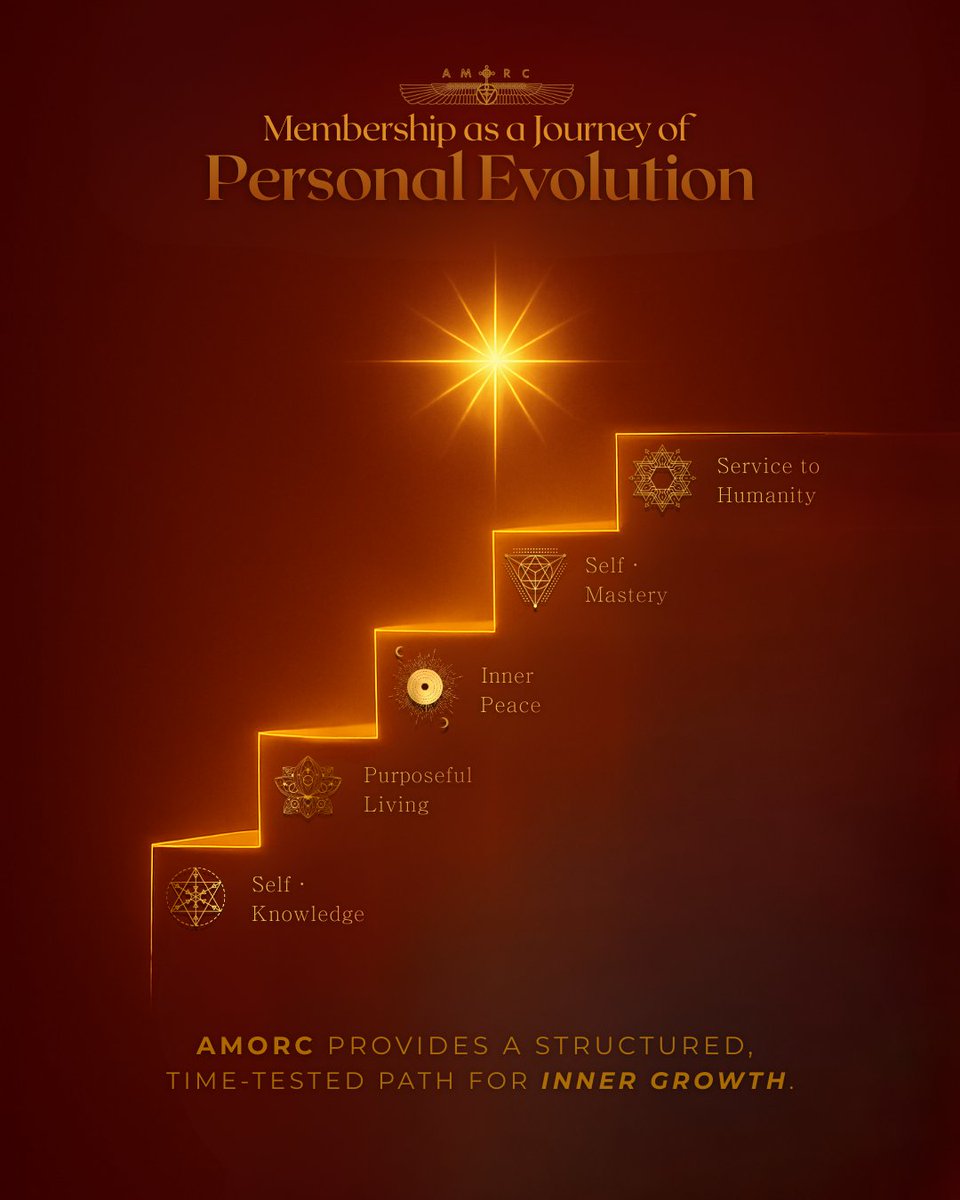 AMORC's tweet photo. Your journey begins with a single step.

Discover a structured path to Self-Mastery, Inner Peace, and Expanded Awareness🌹
https://t.co/d6Fri3JzvI https://t.co/b6AkqEvIEb