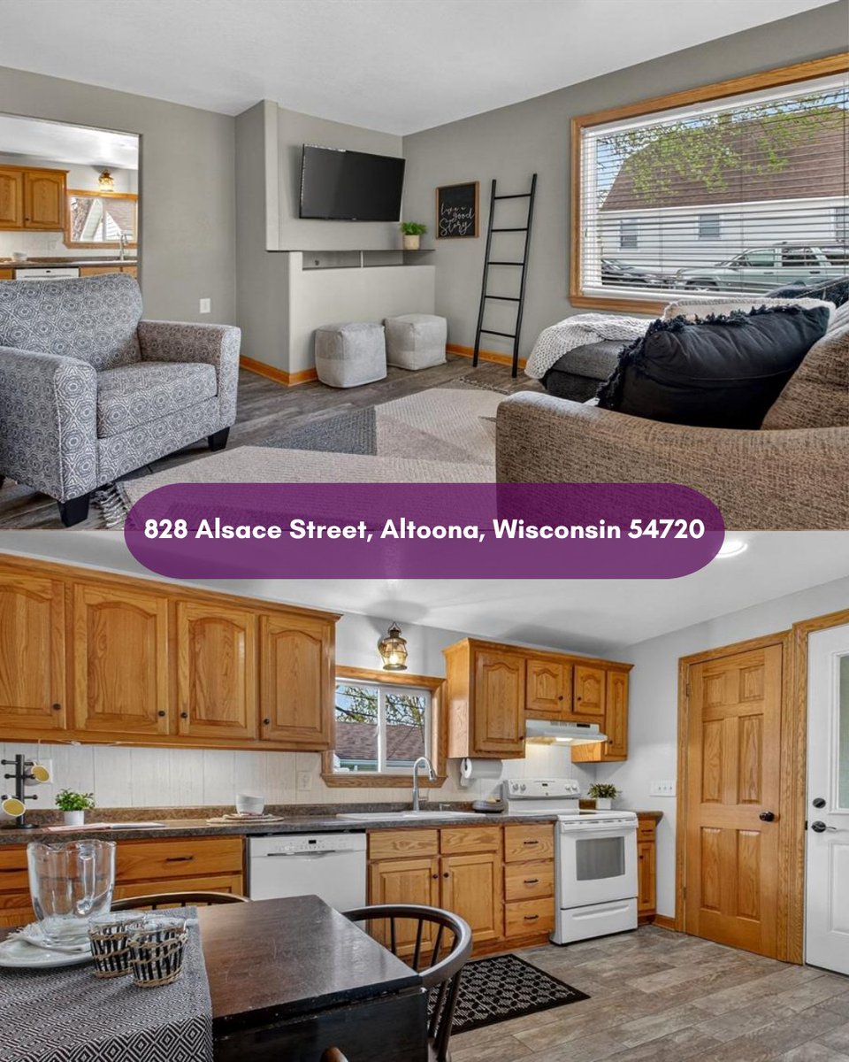 maryfrufdq's tweet image. 🏡 New Listing – Altoona, WI! 828 Alsace St: Adorable 3BR on a double lot with a large eat-in kitchen, fenced yard, 36x20 garage + shed. Updates include roof (2026), windows, furnace &amp;amp; A/C (2021). Message me for details or a showing!

#Homes #RealEstate #Altoona #WIRealty
