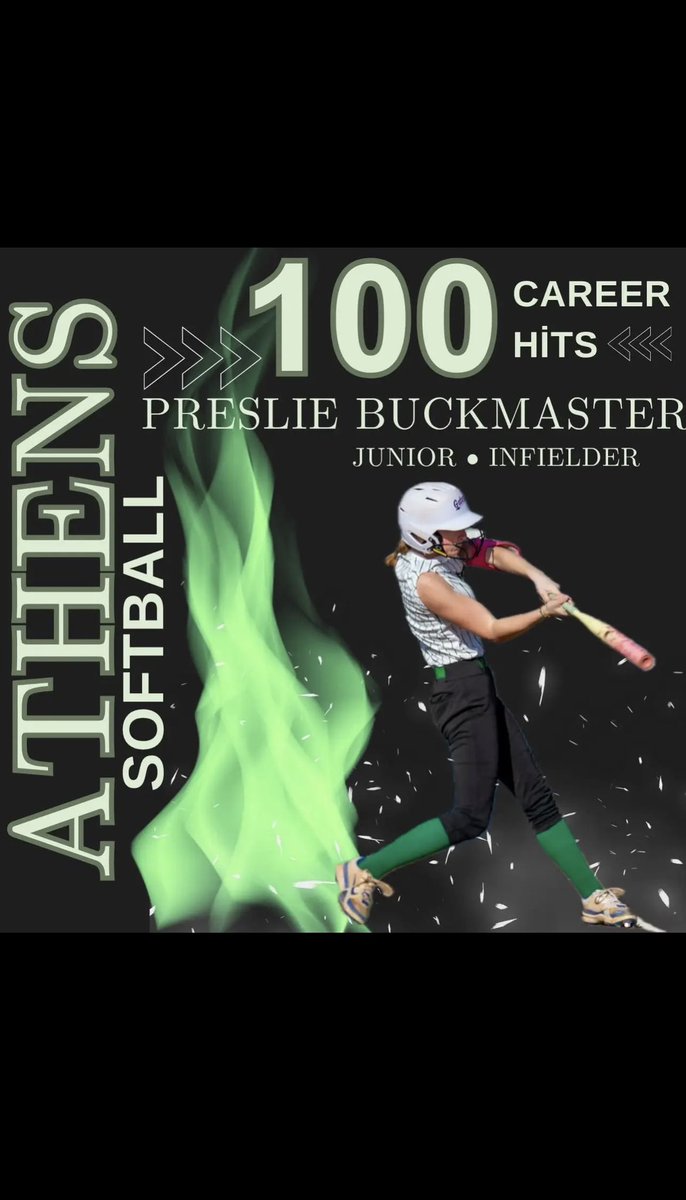 PBuckmaster2027's tweet photo. Last night was a big accomplishment! I hit 100 hits as a junior. Tonight was a big game with an upset. I went 2-3 and had two stolen bases along with an RBI. @WarriorsAthens @selectfp27_28 @ejonesrockchalk @SunilSportsNews @Softball_Home @MaxPreps @SBRRetweets https://t.co/KI5G80mDN8