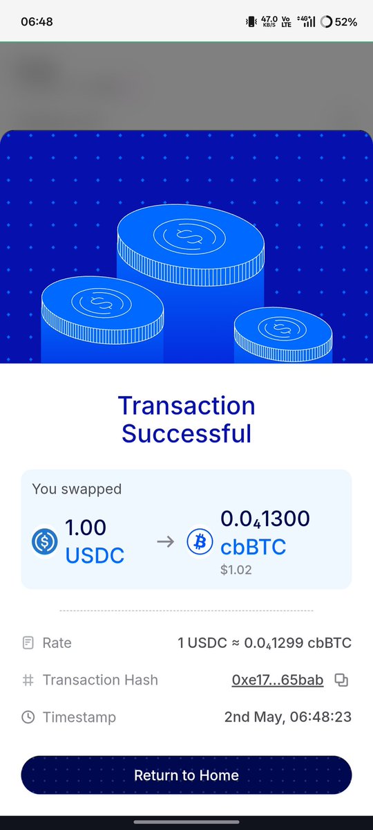 ZoNaveen's tweet image. Day 204 of SIP in cbBTC (BTC) , Using coins.me .

@coinsme_HQ @P2Pdotme @p2pdotfound

#SIP #coinsdotme #p2pdotme