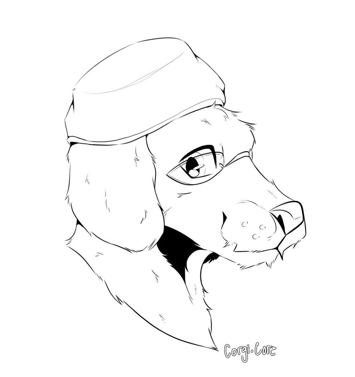 corgiicore's tweet photo. sketch headshot art commissions! 
$8 for uncolored
$10 for color
dm to claim a slot! https://t.co/EX73nfBKoR