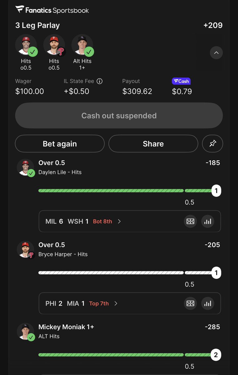 jjayspicks's tweet image. Sweaty but came through! 

#Gambling𝕏 #MLB #JJayspicks