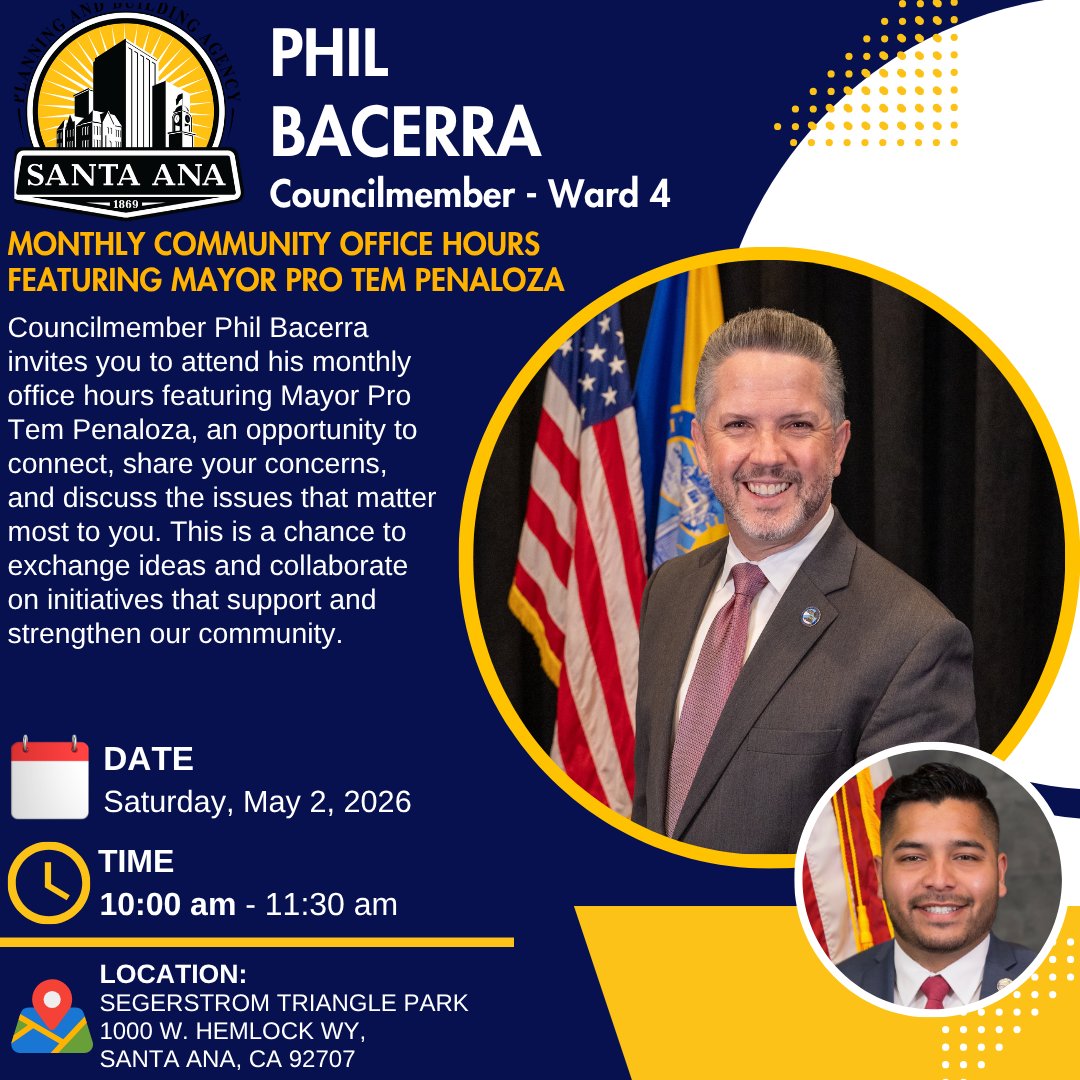Santa Ana City Councilmember Phil Bacerra tweet media