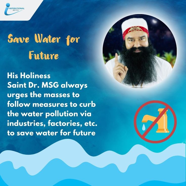 JiyaArora_777's tweet image. Under the #CleanWaterForAll initiative of Dera Sacha Sauda, millions of people worldwide pledged to follow Simple and effective tips to save and harvest water in daily life. By following the guidance of Saint Gurmeet Ram Rahim Ji.