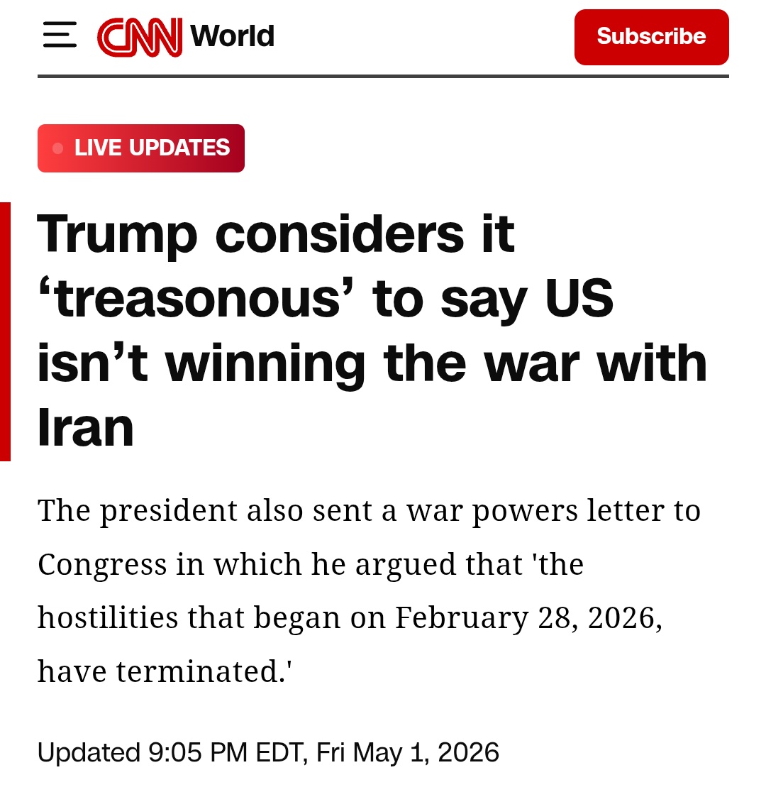 Secondstar14's tweet image. Breaking: TREASON TO SAY THE USA IS LOSING IRAN WAR!!! EVEN THOUGH TRUMP HAS MADE NO MAJOR ADVANTAGE AND HAS WASTED AN UPWARD OF 25 BILLION.
THANK YOU FOR YOUR ATTENTION TO THIS MATTER- SERVING TEA WITH FOOTNOTES 
#IranWar #Trump #News