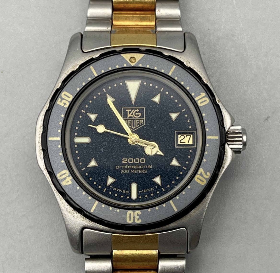 タグホイヤー TAG HEUER 2000 Exclusive professional 200M 腕時計 クォーツ ヴィンテージ 商品紹介🍀 『TAG HEUER 2000 professional 200 METERS QUARTZ 962.013