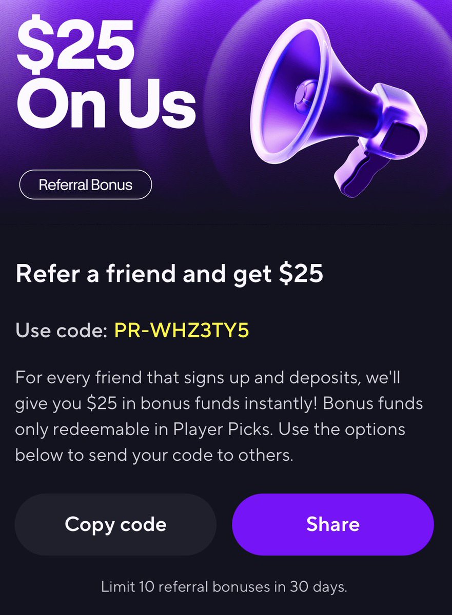 doubleB_no2's tweet image. New #PrizePicks players use my link/referral code when you sign up to get your first deposit matched up to $100! 💸

🤝 PR-WHZ3TY5

🔗 prizepicks.onelink.me/FjtC/rfheezfh

#GamblingX #GamblingTwitter #Promo #MLB #NBA #NHL #WNBA