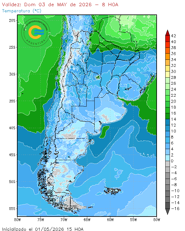 eduardo_rollero's tweet image. Temperaturas mínimas según el #SMN #pronósticos #modelos #WRF 👏💪 y pronóstico de heladas agronómicas para el domingo 3 de Mayo, elab. propia. según modelo #GFS americano  #Forecast #GEE #EarthEngine #frost ❄️