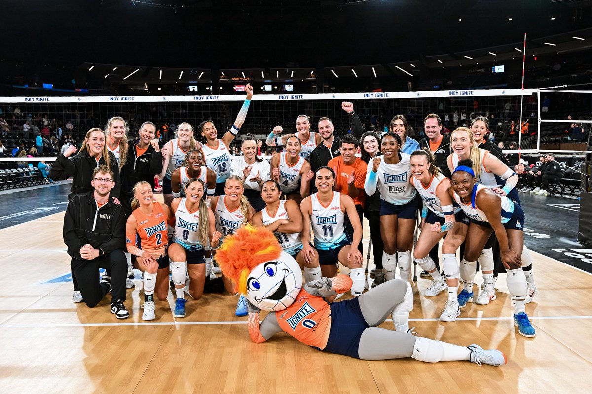 IndyIgniteVB's tweet photo. History made: 22 wins and a new MLV single-season record. 👏 https://t.co/uYC9NiO8Gr