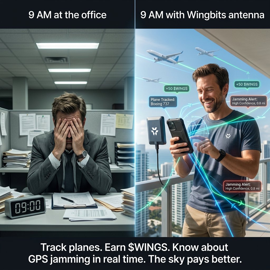 rockiedegen's tweet photo. $WINGS meme entry for the @Wingbits x @adreva_network contest!
Real-time sky tracking + passive $WINGS rewards while planes fly overhead 🔥
Who else is farming the skies?
#WINGS #Wingbits #MemeContest https://t.co/Ygf1KwIG5w