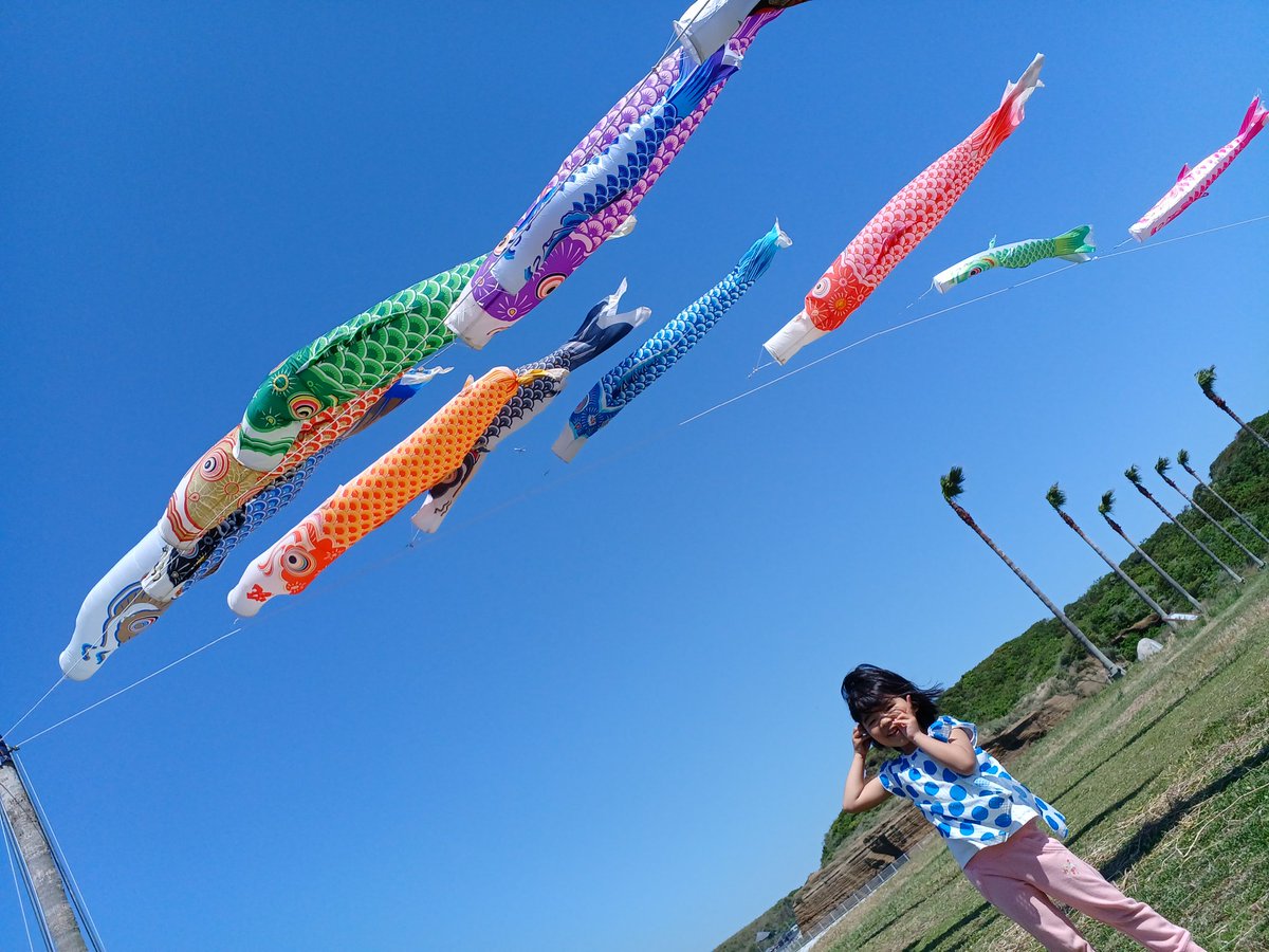 choshiiruka's tweet photo. こいのぼり～🎏⁡
⁡5/5まで～🎏🥰⁡
⁡⁡
⁡ #銚子マリーナ海水浴場 ⁡
⁡⁡
#世界一ちっちゃな水族館⁡ の目の前
⁡⁡
⁡銚子マリンスポーツ促進協議会の皆様が揚げてくださいました🎏⁡
⁡⁡
⁡ありがとうございます🥰 https://t.co/sAmqlRaCgx