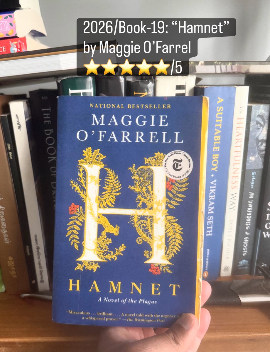 m_meenaks's tweet image. 2026/Book-19: “Hamnet” by Maggie O’Farrel

#books #hamnet #williamshakespeare #historicalfiction