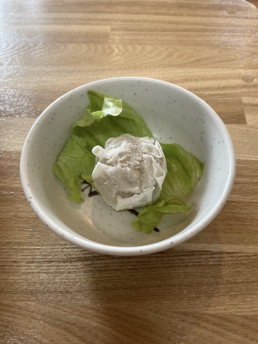 chukaen's tweet photo. 今日の日替わりランチは土曜日の唐揚げラーメンです♪小鉢は、焼売です♪大野祭り3、4日はおやすみします。 https://t.co/KAqfqVGgrF