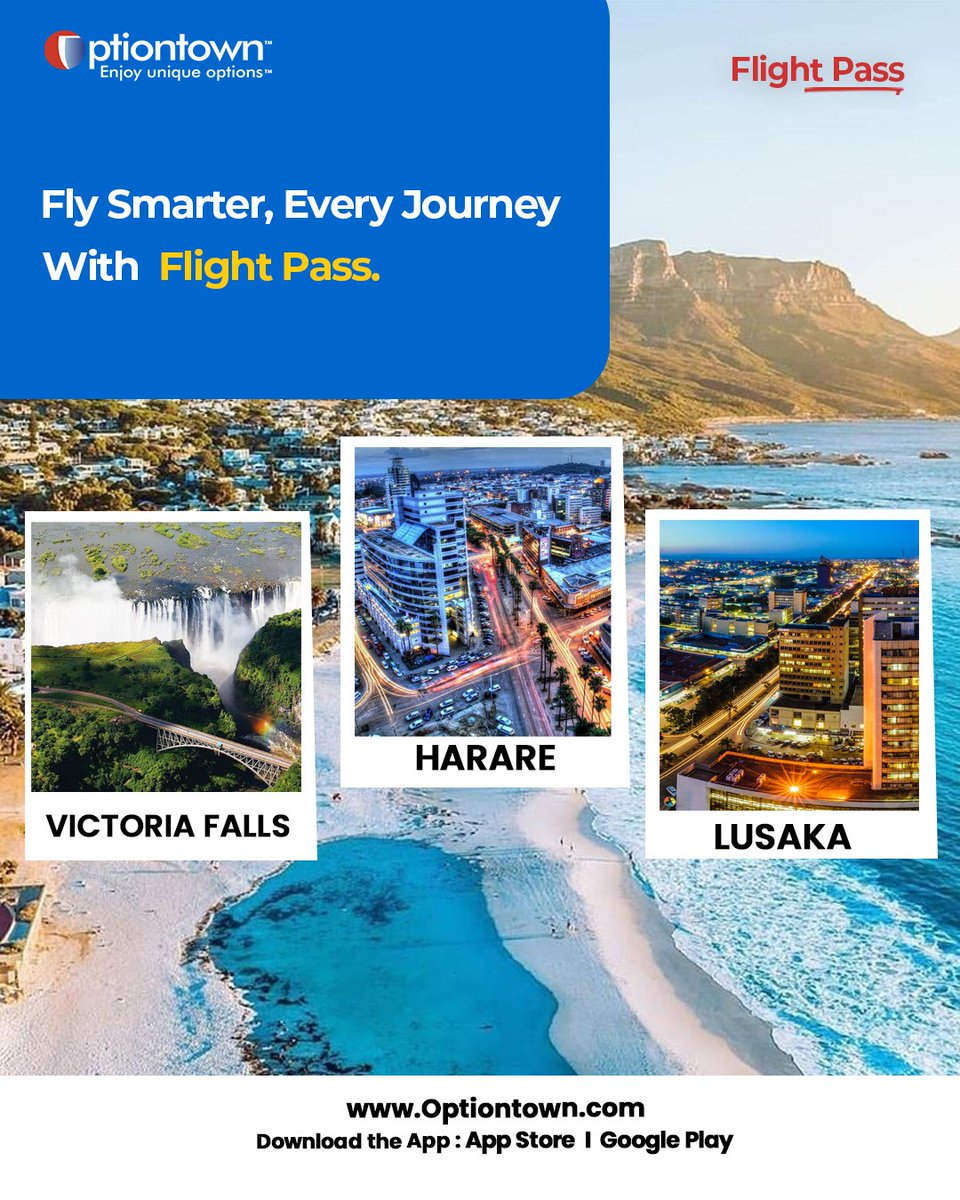 Optiontown's tweet image. The Smarter Way to Fly.
One pass. More flexibility. Better value. Travel made simple.
Explore now: optiontown.com
Reach us on WhatsApp: (+1) 617-251-7379
Download the Optiontown app on the App Store &amp;amp; Google Play
#Optiontown #FlightPass #TravelSmart #FlySmarter