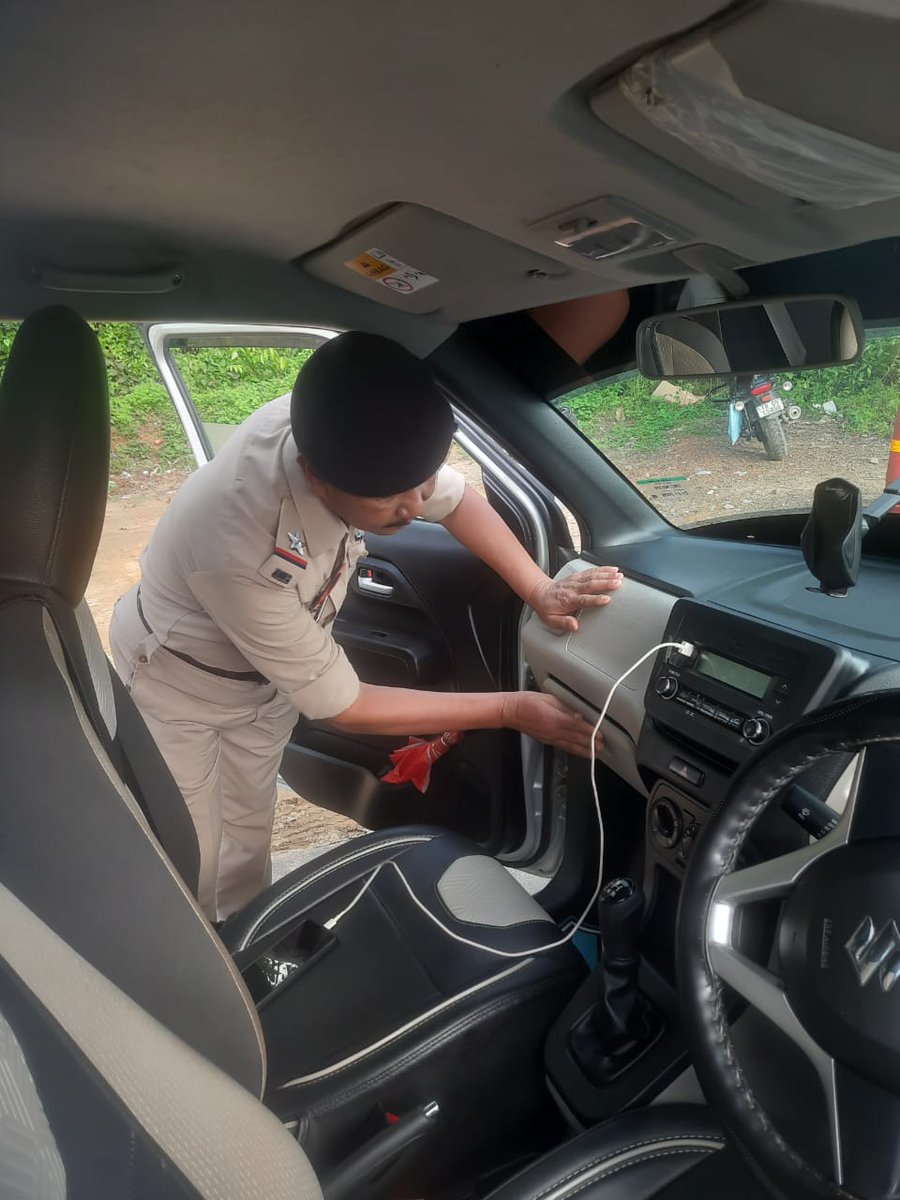 tp_north's tweet photo. Panisagar PS officer a/w staff conducted a surprise vehicle checking operation at NH-08 Naka under Panisagar PS jurisdiction. The operation aimed to prevent the movement of illegal goods, detect numberless vehicles, and ensure strict compliance with traffic rules and regulations. https://t.co/GxEzOXLCOr
