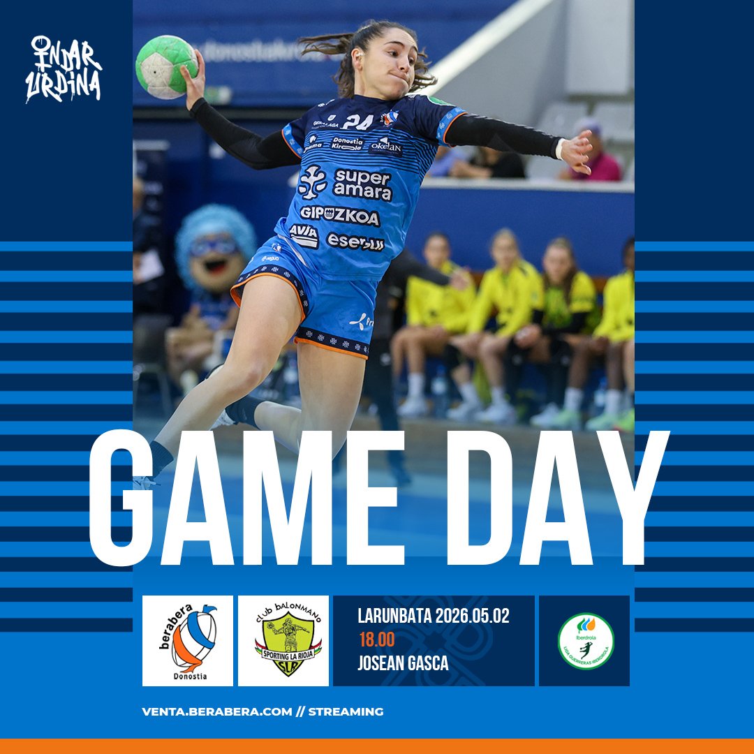 Partida eguna! 
18etan Gascan! 
<a href="/IberdrolaDHF/">Liga Guerreras Iberdrola</a> ko finalerdietarako txartela jokoan! 
Sarrerak salgai 👇
venta.berabera.com/es/entradas/ve…