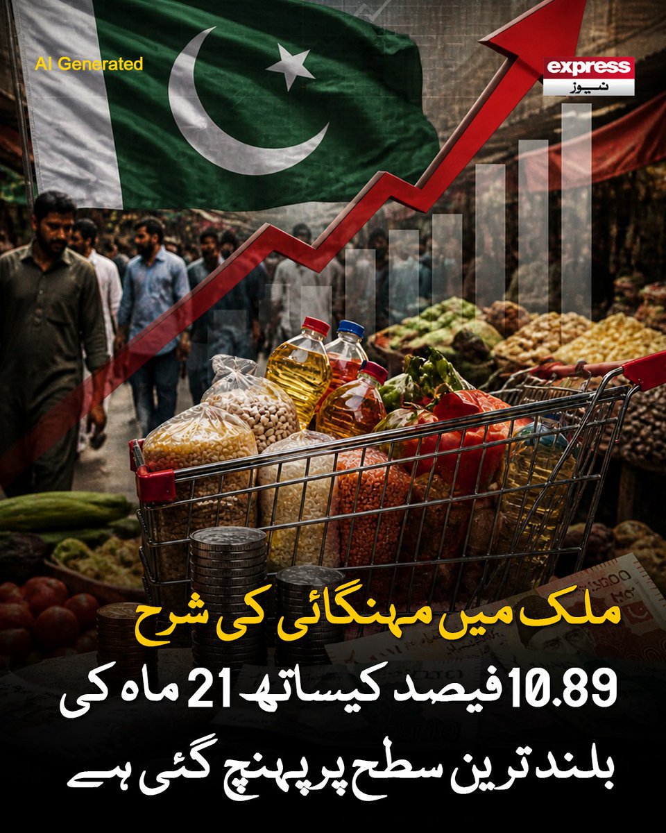 ExpressNewsPK's tweet image. وفاقی ادارہ شماریات کی رپورٹ کے اعدادوشمار کے مطابق ملک میں مہنگائی وزارت خزانہ کے تخمینے سے بھی زیادہ ہو گئی ہے

مزید جانیں: express.pk/story/2811064

#inflation #Pakistan #petrol #latestnews #expressnews