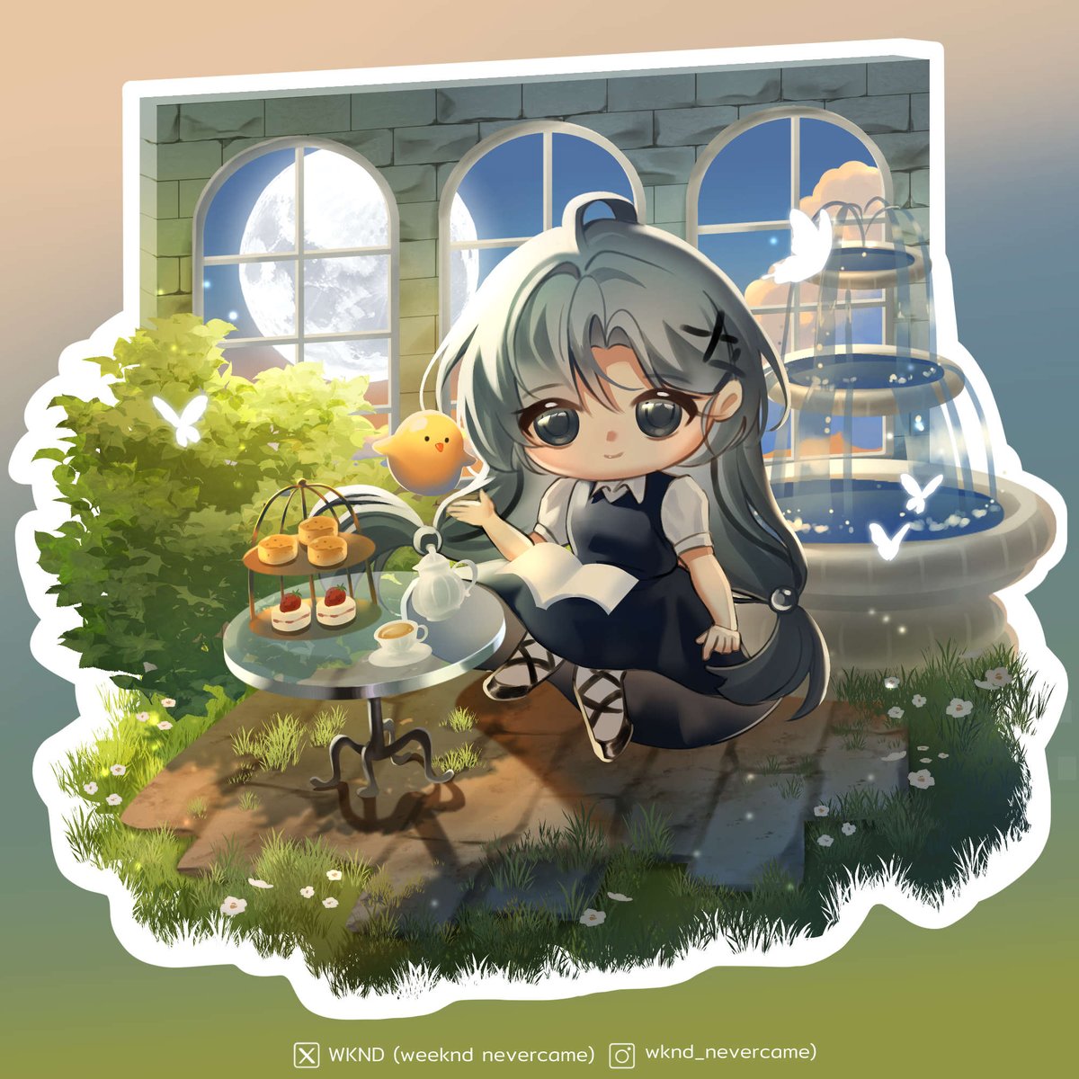 wknd_nevercame's tweet image. ลองวาดสเกลจิบลิดูบ้าง

#chibi #SD