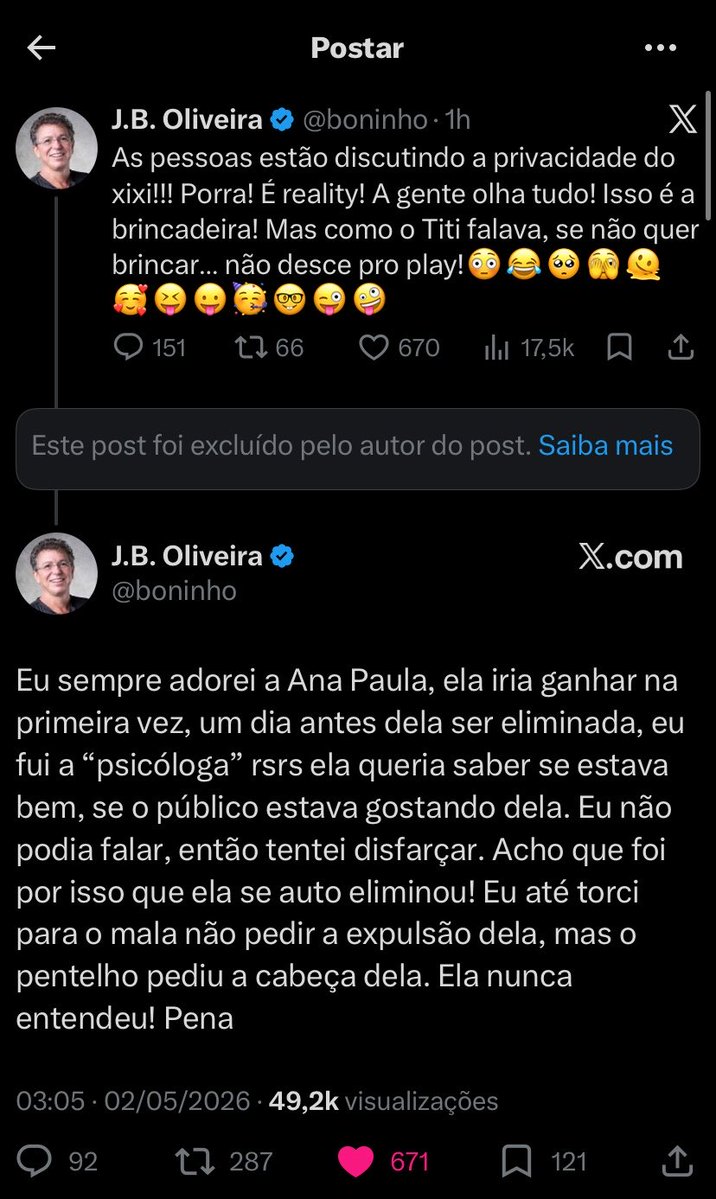 a autora da pergunta (que torceu pro cowboy) tentou queimar a ana e APAGOU depois de ter lido o que não queria KKKKKKKKKK

antes / depois