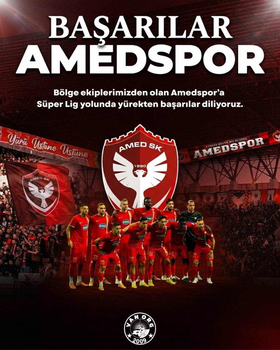 Bölge ekiplerimizden olan Amedspor'a Süper Lig yolunda yürekten başarılar diliyoruz

#amedspor #şampiyonamed
