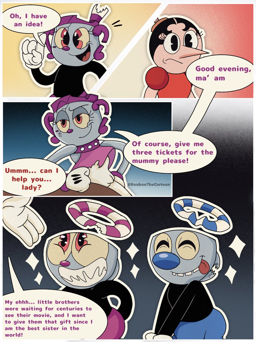 bonbon_cartoon's tweet photo. Intentando asimilar los comics oficiales de cuphead xd
#cuphead #mugman #mschalice #hildaberg https://t.co/2SB7l9O8ZV