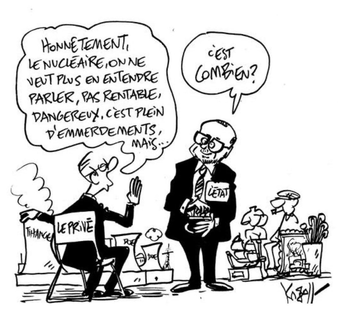 michelhenrion's tweet photo. Le Kroll (via Le Soir) (l'Arizona veut racheter les vieilles centrales nucléaires de Engie) #BrocanteNucléaire https://t.co/4ApoQHSR8N