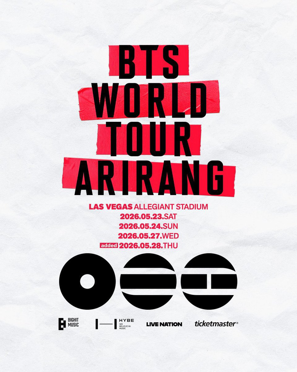 Tenten1998113's tweet image. &amp;lt;Selling&amp;gt;
BTS WORLD TOUR in Las Vegas🇺🇸
👉Time:5.23-5.28
👉Venue:Allegiant Stadium

🌸Option
-5.27 
C115 zone row 16
-5.28
VIP soundcheck A2/D2/C2 zone row 5-32
C110 zone row 4

Pls dm if interested💫
#BTS #방탄소년단 #バンタン #BTSComeback2026 #BTSTour2026 #BTSARMY #티켓대행